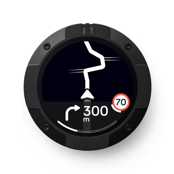 Beeline Moto II | Wireless Global Navigation Map | Weatherproof & 11+ Hours Battery Life | USB Charging | Sat Nav for Cycling with a Strap Mount Included | Glove Friendly