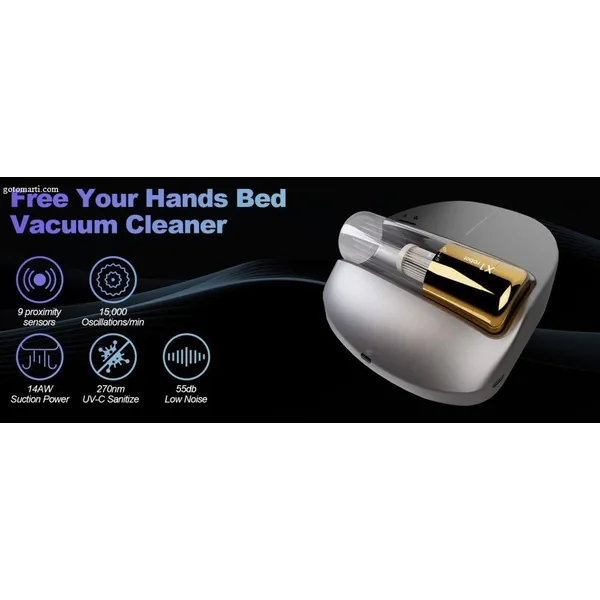 Mite Vacuum Cleaner for Mattresses Bed Vacuum with UV, High Heating, Smart Sensor, Lightweight, and Deep Clean Dust and Pet Hair