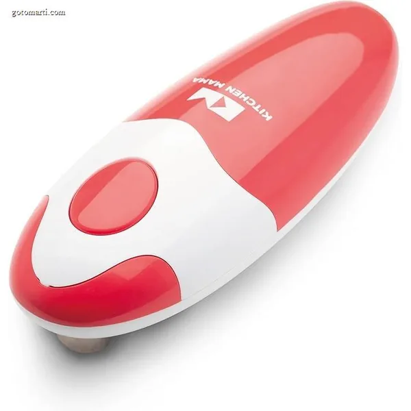 Kitchen Mama Auto Electric Can Opener: Open Your Cans with A Simple Press of Button – Automatic, Hands Free, Smooth Edge, Battery Operated