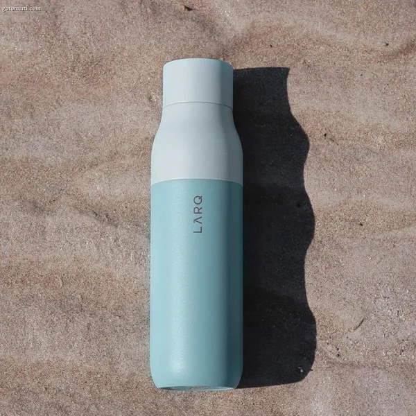 LARQ PureVis 500ml Bottle – Self-Cleaning Vacuum Insulated Stainless Steel Water Bottle with UV Purifier and Award Winning Design | Reusable & Convenient for Travel. Seaside Mint